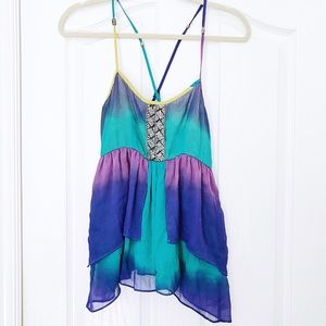 JOLT Multicolored Babydoll Tank